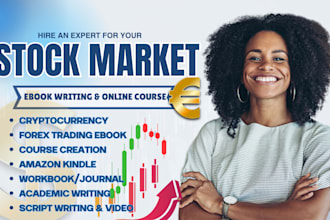 create forex trading, stock market, cryptocurrency ebook online course content
