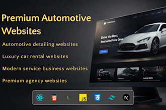 build modern automotive business website in nextjs