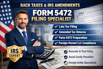file back taxes amend irs returns and prepare form 5472