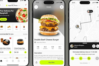 develop a multi vendor food delivery app, rider app