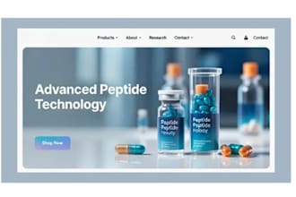 build peptide website supplement website research peptide nutraceutical website