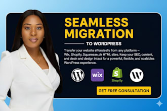 convert lovable to wordpress, webflow, wix, shopify base44 to wordpress shopify