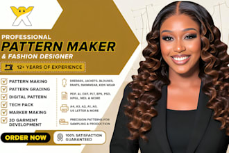 create professional sewing patterns, grading for any garments in PDF and dxf