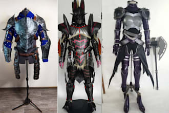 do 3d cosplay creation wearable cosplay armor eva foam patterns hallowen helmet