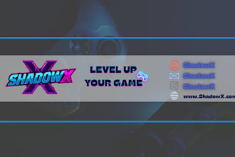 design a creative youtube banner,cover