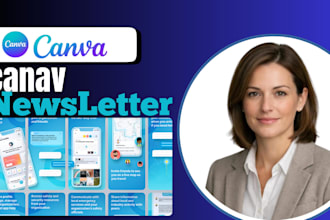 design and redesign canva newsletter for your company
