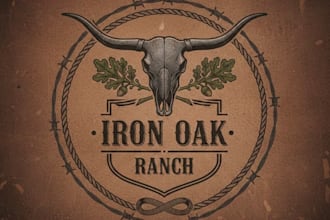 make creative and good looking ranch logo design