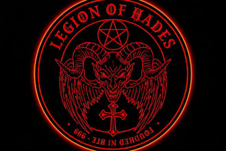 draw dark and powerful satan inspired logo