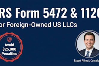 prepare tax return filing for foreign owned single member llcs 5472 for USA irs