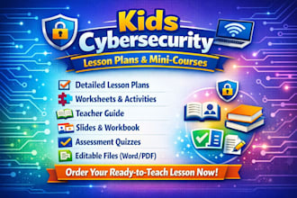 kids cybersecurity lesson plans ready
