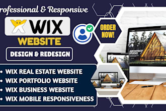 do wix portfolio website, non profit website, wix real estate website wix expert