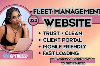 fleet management website, logistics b2b site, transport service website
