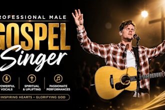 be male gospel singer, male singer, christian singer, songwriter, lyrics writer