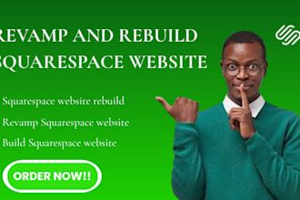 revamp squarespace website rebuild squarespace website design,update squarespace