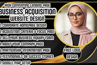 business acquisition website investment firm website m and a website design