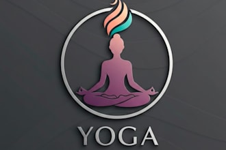 draw awesome and gorgeous yoga logo design for your brand
