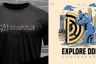design premium t shirt design with source file