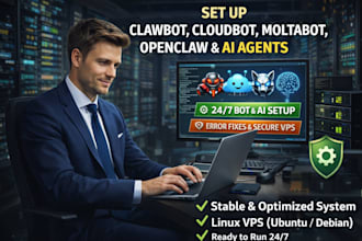 setup claw d bot, vps and  open claw ai agent on your machine