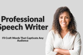 write an engaging speech for you