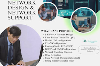 complete network design in packet tracer with full configuration support