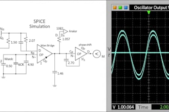 design and simulate analog oscillator circuits with spice and waveform analysis