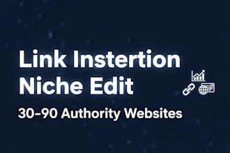 do link insertion niche edit on high authority websites