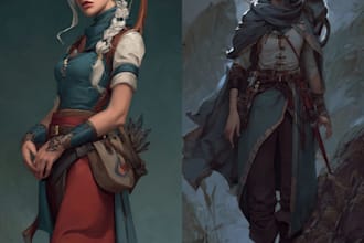 dnd character art and dnd character art