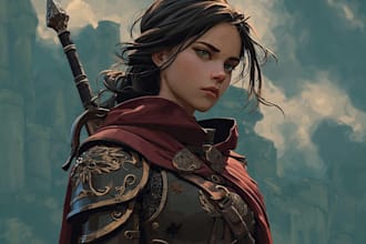 draw custom dnd character art illustration
