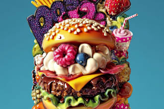 food pop art of your food pop art