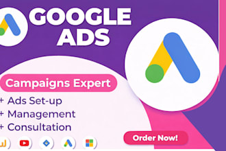 setup and manage your google ads adwords campaigns or audit sem