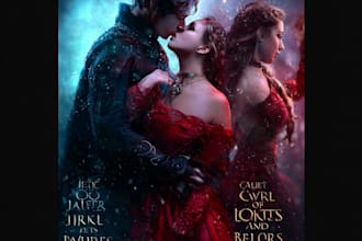 create luxury royal fantasy romance book cover art