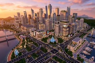 build minecraft map urban city spawn fantasy castle survial terrain java builder