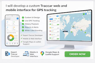 build a custom traccar web interface with live tracking