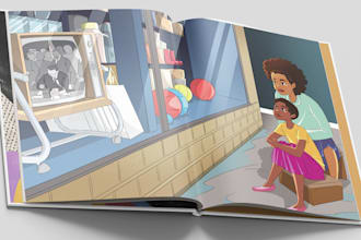 draw illustrations for children book in KDP format