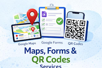 do google maps listings, forms, qr codes