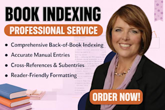 do comprehensive back of your book indexing on ms word