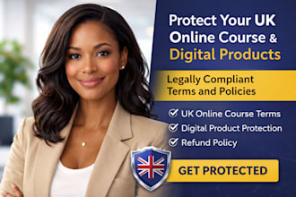 protect your UK online course with legally compliant terms and policies