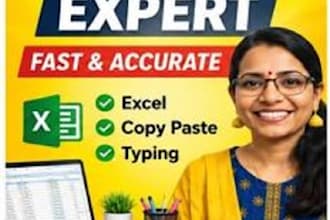 do fast and accurate data entry in excel or word
