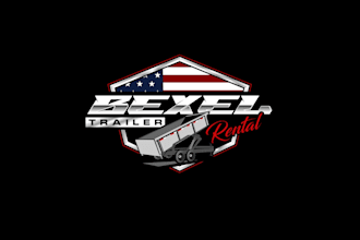 create wonderful and excellent dump trailer logo design