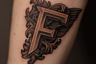 design hand lettering, vintage, tattoo or business logo
