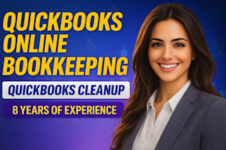 quickbooks online cleanup, catch up bookkeeping and reconciliation