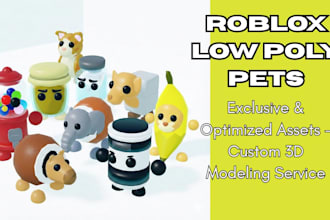create custom low poly 3d pets for your roblox game