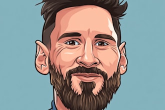 draw bighead cartoon avatar of your photo