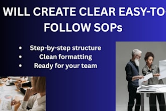 create clear sop and workflow documents for your business