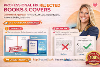fix your KDP book formatting rejection errors and publish