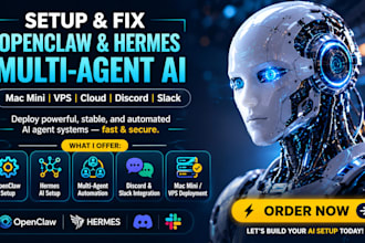 fix setup multi agent openclaw mac mini hermes open claw discord slack channel
