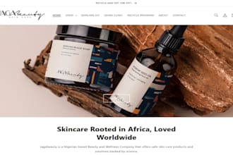 build skincare shopify store skin care website skincare store beauty website