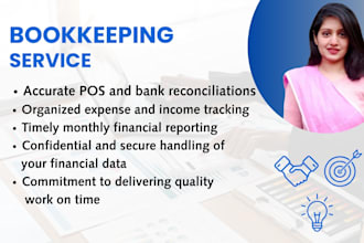 provide restaurant bookkeeping services and pos reconciliation
