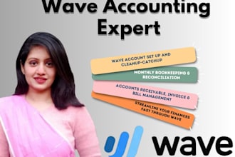 wave bookkeeping expert for reconciliations ,financial reports
