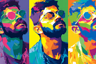 draw your photo to an amazing vector pop art wpap